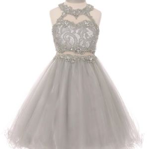 Grey Formal Dress